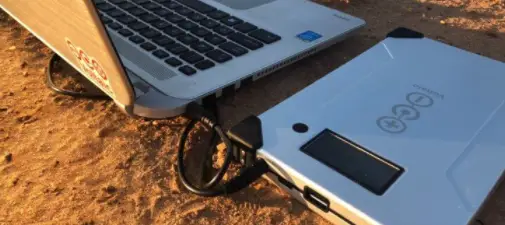 Solar panel charger for laptop