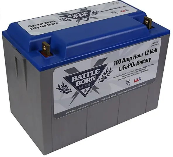 battle worn deep cycle 100Ah 12V LifePO4 battery