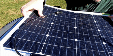flexible solar panel installation