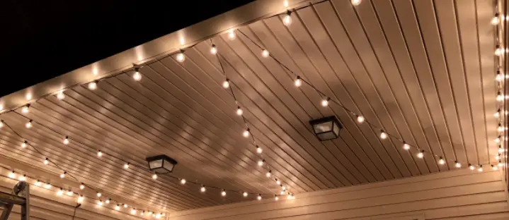 brightown outdoor solar patio string lights