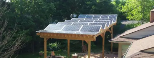 grid tied solar panel arrays