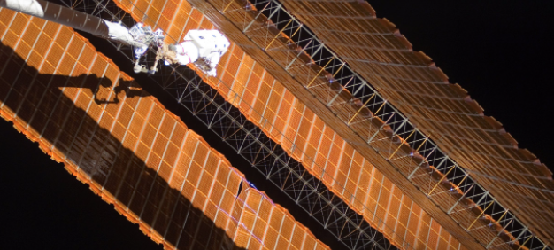 space-station-solar-array-repair